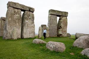 President obama inside Stonehenge. Official White House photo by Pete Souza