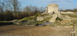 Part of Clarendon Palace remains.