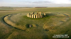 Aerial view of Stonehenge