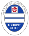 Stonehenge tours is a qualified Blue Badge guide. A nationally recognised qualification, examined by the Institute of Tourist Guiding. Logo.